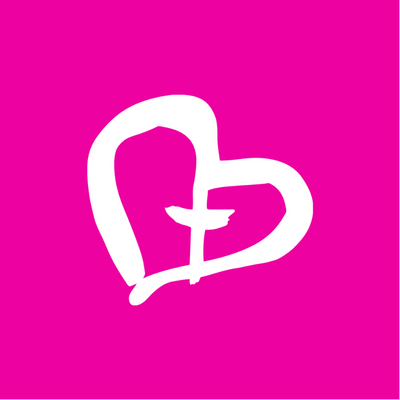 Yhteisvastuukeräyksen pinkki logo