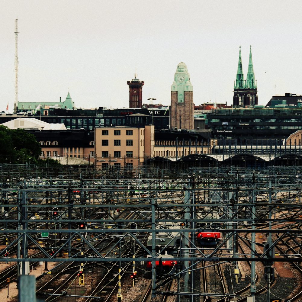 Kaupunkimaisema Helsingin rautatieasema